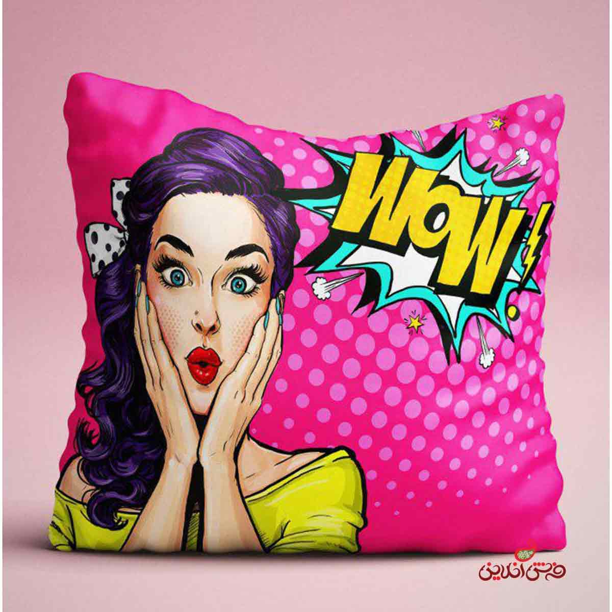 کوسن طرح دختر هیجان زده  کد 2351