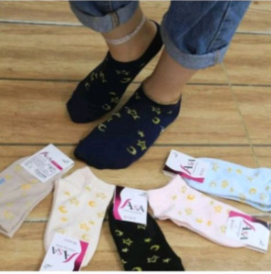 جوراب طرح ماه و ستاره