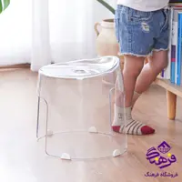 صندلی حمام هومکت متوسط شفاف