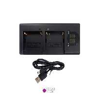 شارژر دوبل باتری سری NP-F970 با پورت USB