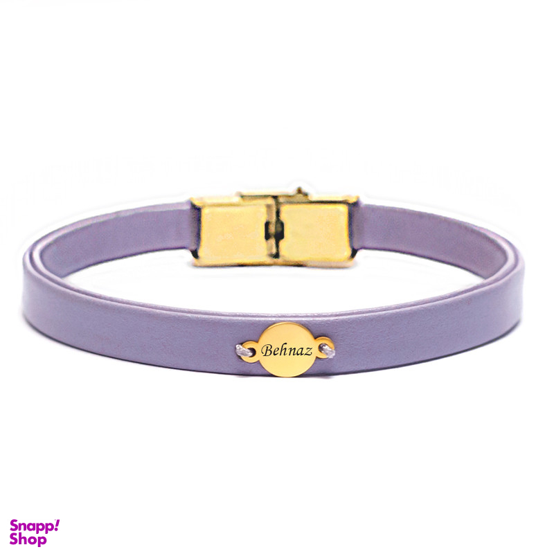 دستبند طلا 18 عیار زنانه لیردا مدل اسم بهناز 6500