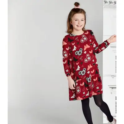پیراهن خنک و سبک دخترانه صد در صد ویسکوز  Pepperts آلمان مناسب 8 تا 10 سال