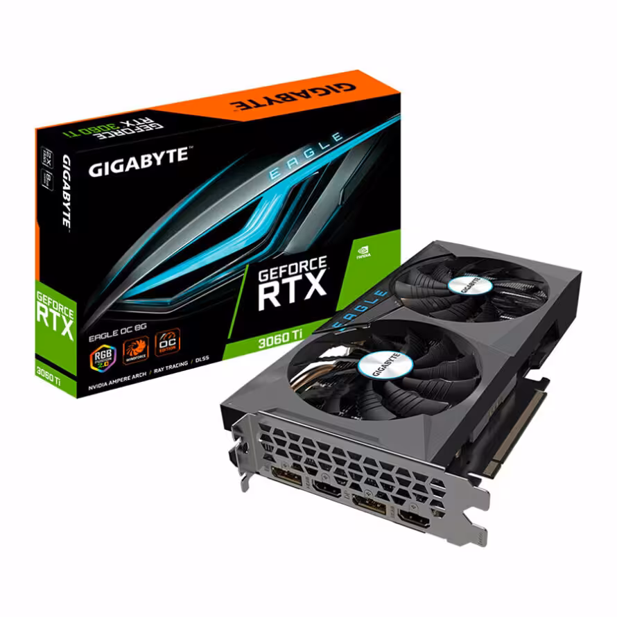 کارت گرافیک گیگابایت GeForce RTX 3060 Ti EAGLE OC 8G