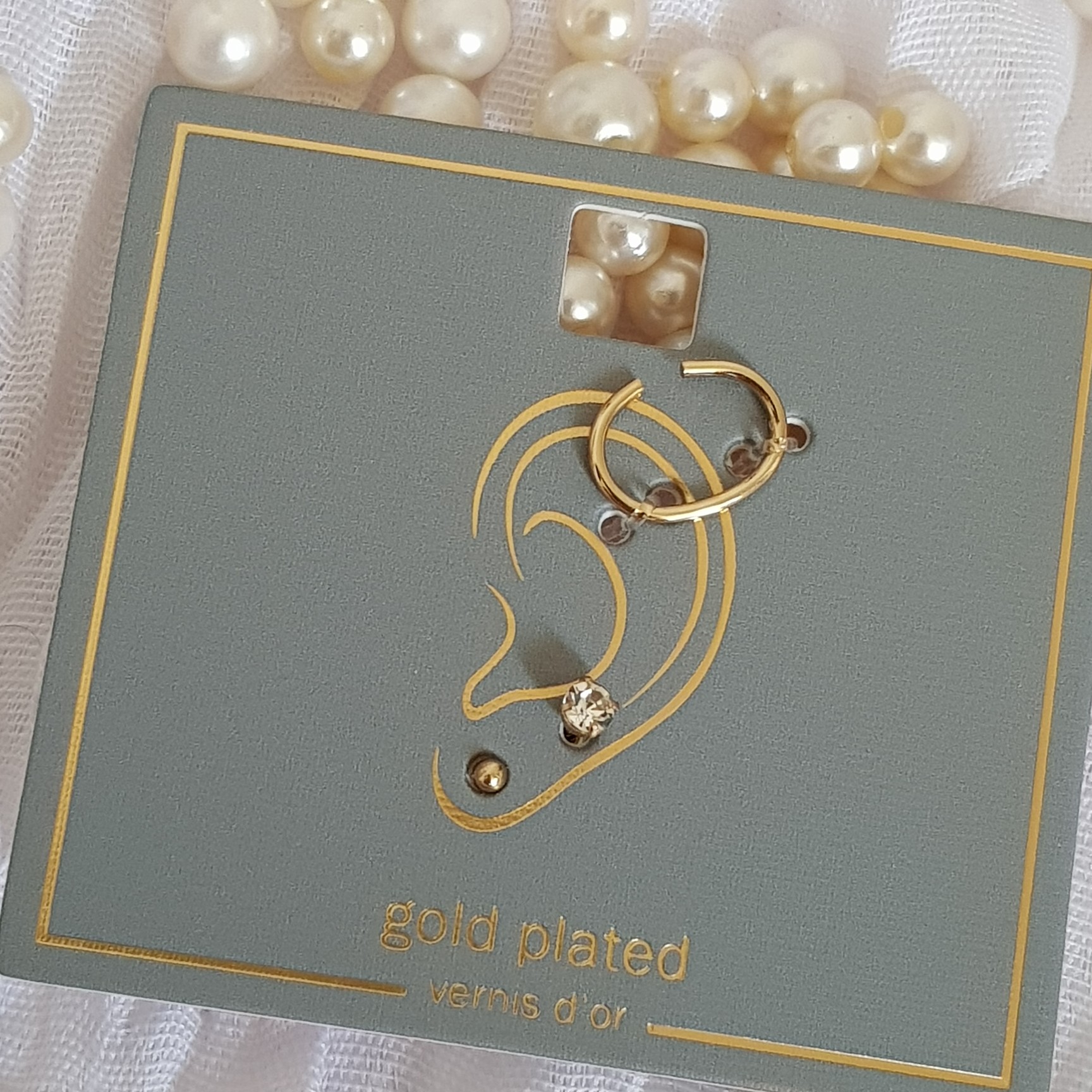 پک گوشواره روکش طلا از شرکت  آلمانی beeline  کد 142