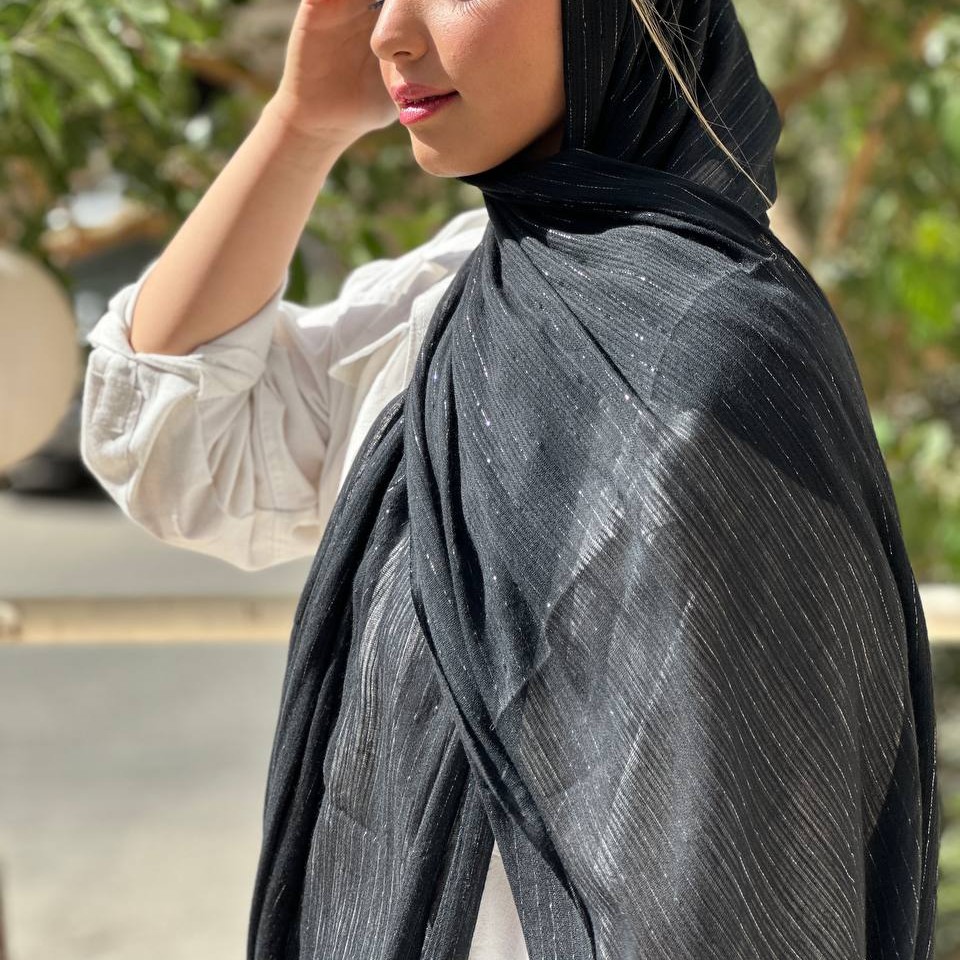 شال مشکی لمه اصلا لیز نیست چهارفصل ارسال رایگان