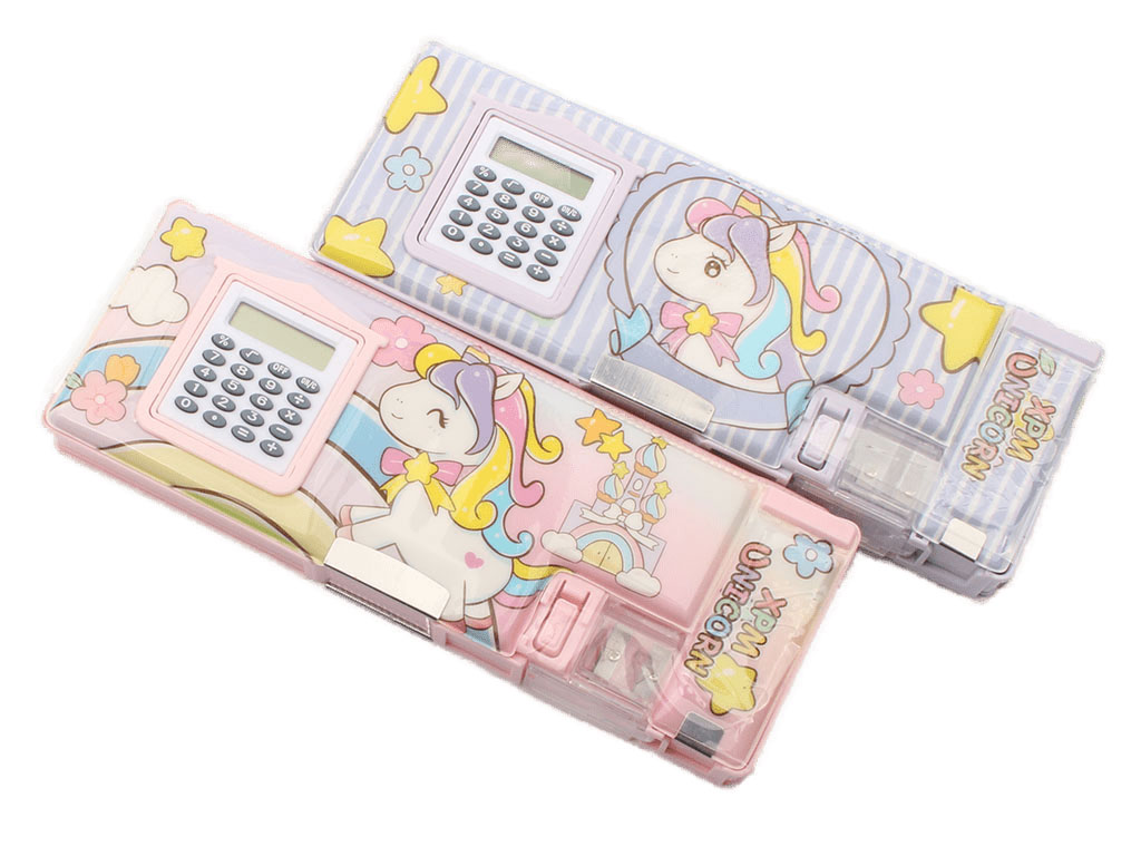 جامدادی کتابی ماشین حساب دار اسب تک شاخ