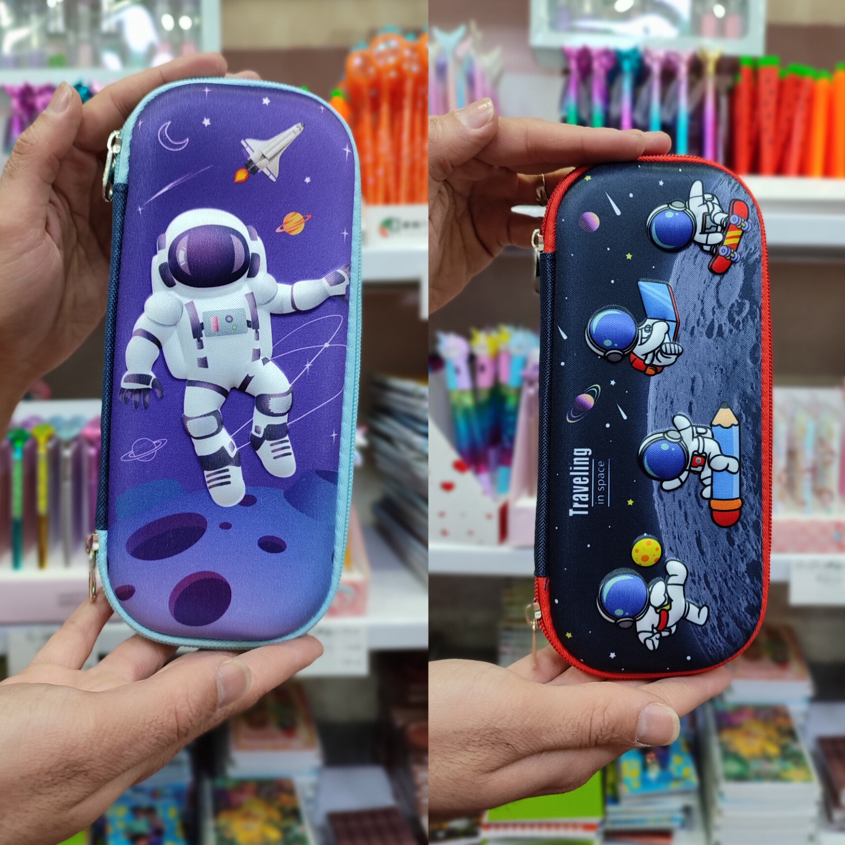 جامدادی فانتزی فومی برجسته دو زیپ 