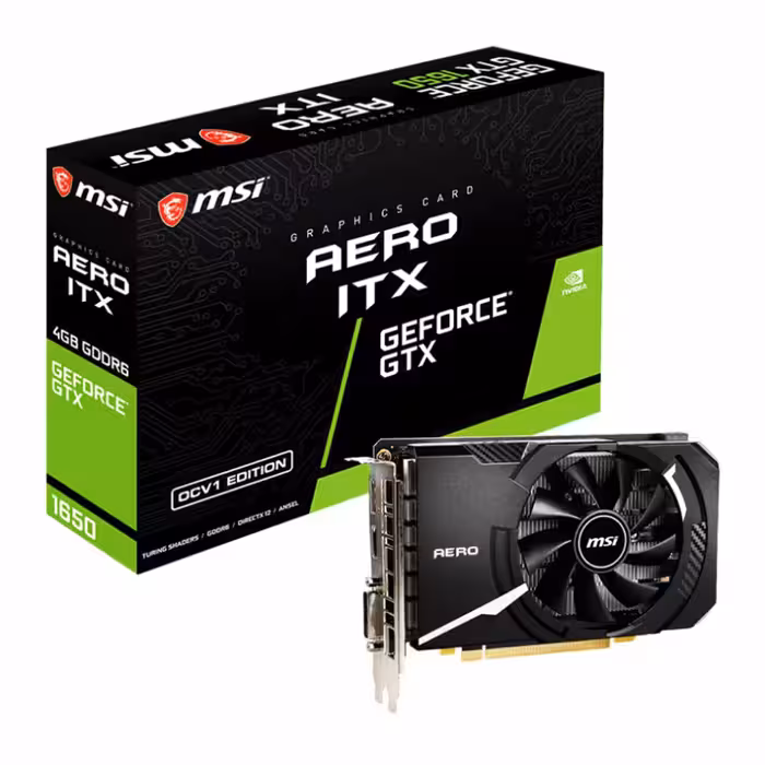 کارت گرافیک ام اس آی GTX 1650 D6 AERO ITX OCV1