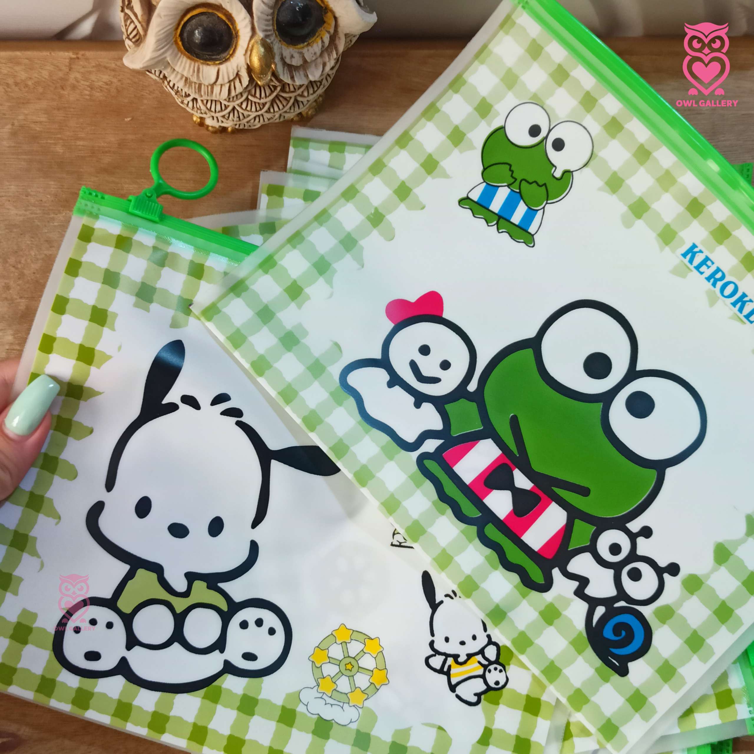 کاور زیپ دار سایز A5 طرح قورباغه و سگ