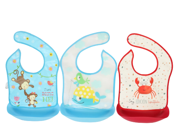 پیشبند کاسه ای نوزادی دکمه دار