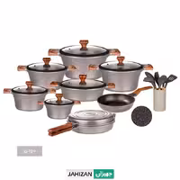 سرویس قابلمه 23پارچه کاندید مدل سزار (تیتانیوم)