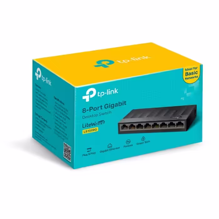 سوییچ 8 پورت گیگابیتی و دسکتاپ تی پی لینک مدل LS1008g