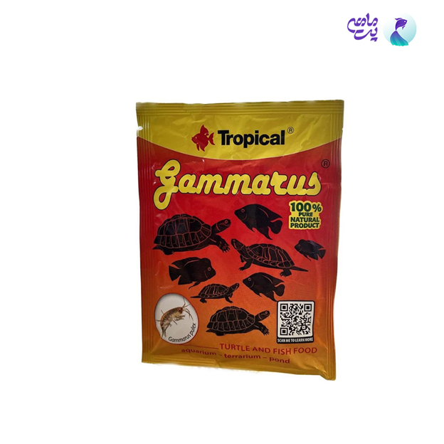 غذای میگو گاماروس تروپیکال مدل Gammarus وزن 12 گرم (ساشه ای)