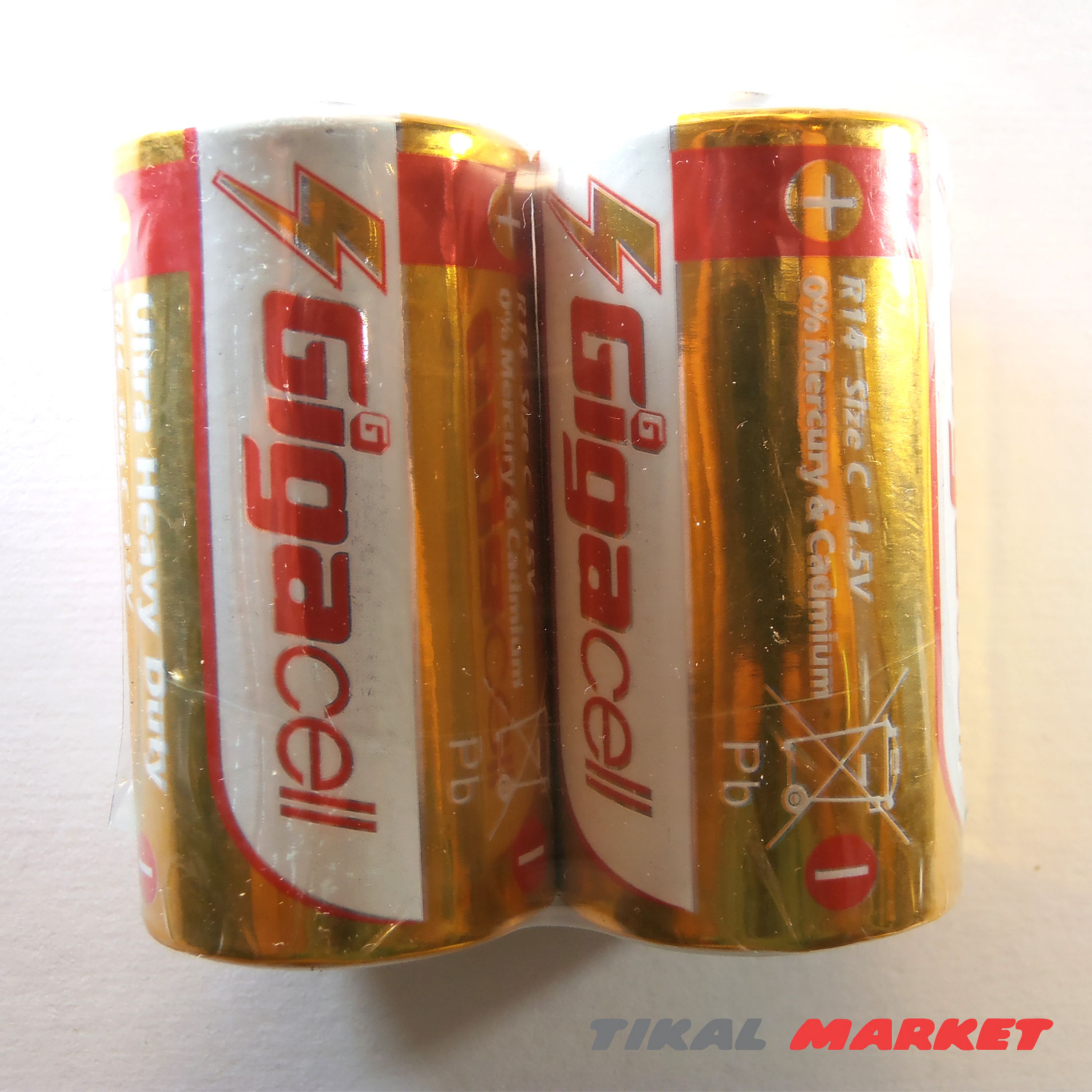 باتری C گیگاسل مدل  Ultra Heavy Duty بسته دو عددی