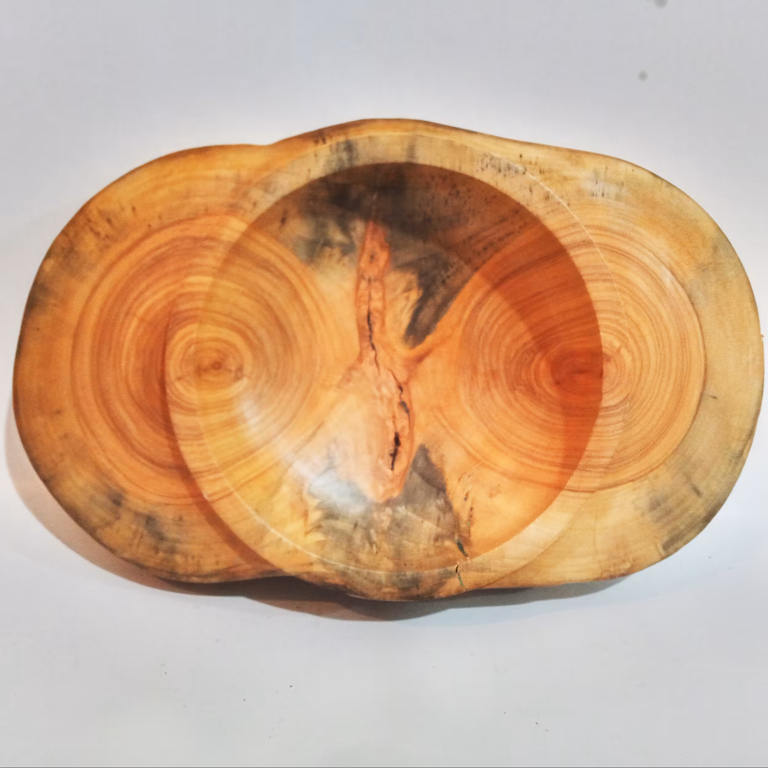 ظرف سرو چوبی روستیک مدل دوگانگی