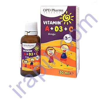 قطره ویتامین A ،D3 و C او پی دی فارما 30 میلی لیتر