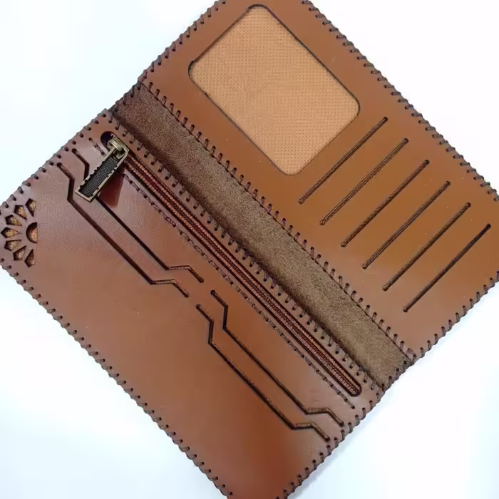 کیف چرم طبیعی و دست دوز  زنانه کد 6