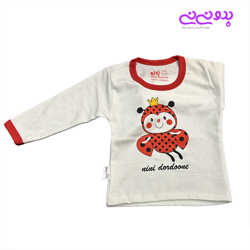 تیشرت کودک آستین بلند طرح زنبور نی نی دوردونه | سیسمونی بدو نی نی