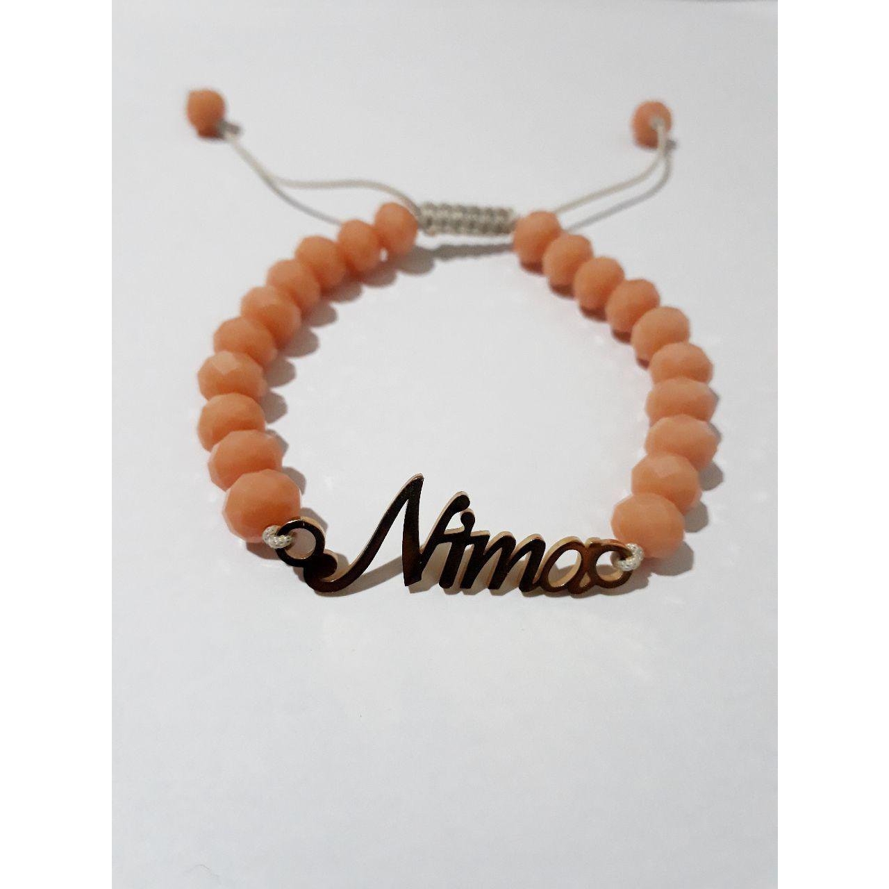 دستبند مهره و استیل طرح نیما