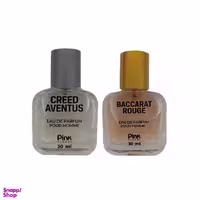 عطر جیبی زنانه پینک ویژوآل مدل Creed Aventus به همراه عطر جیبی زنانه پینک ویژوآل مدل Baccarat Rouge
