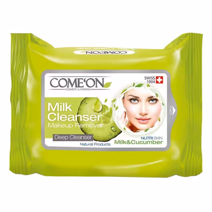 دستمال مرطوب تخصصی شیر پاک کن کامان 20 برگی
