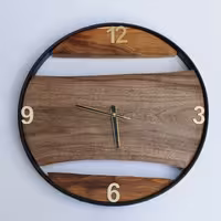 ساعت چوب جنگلی خاص سایز 60
