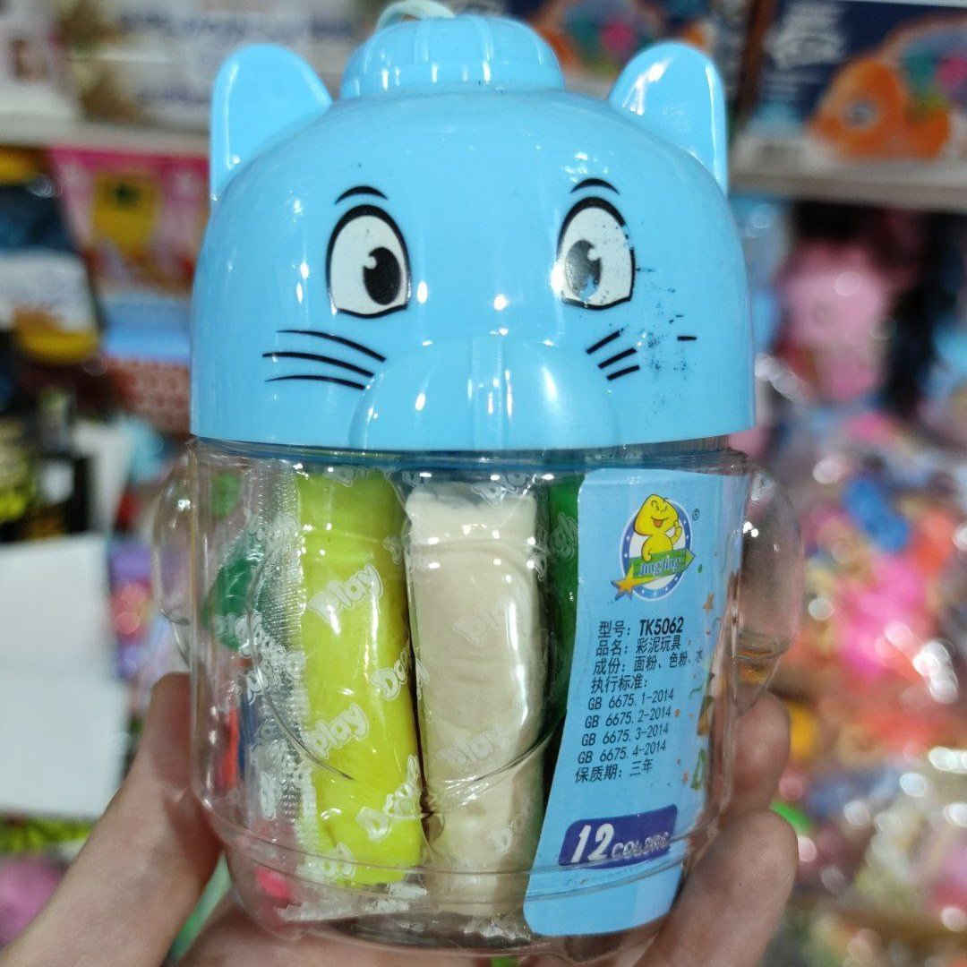 خمیر بازی گربه ای 12 رنگ خارجی 