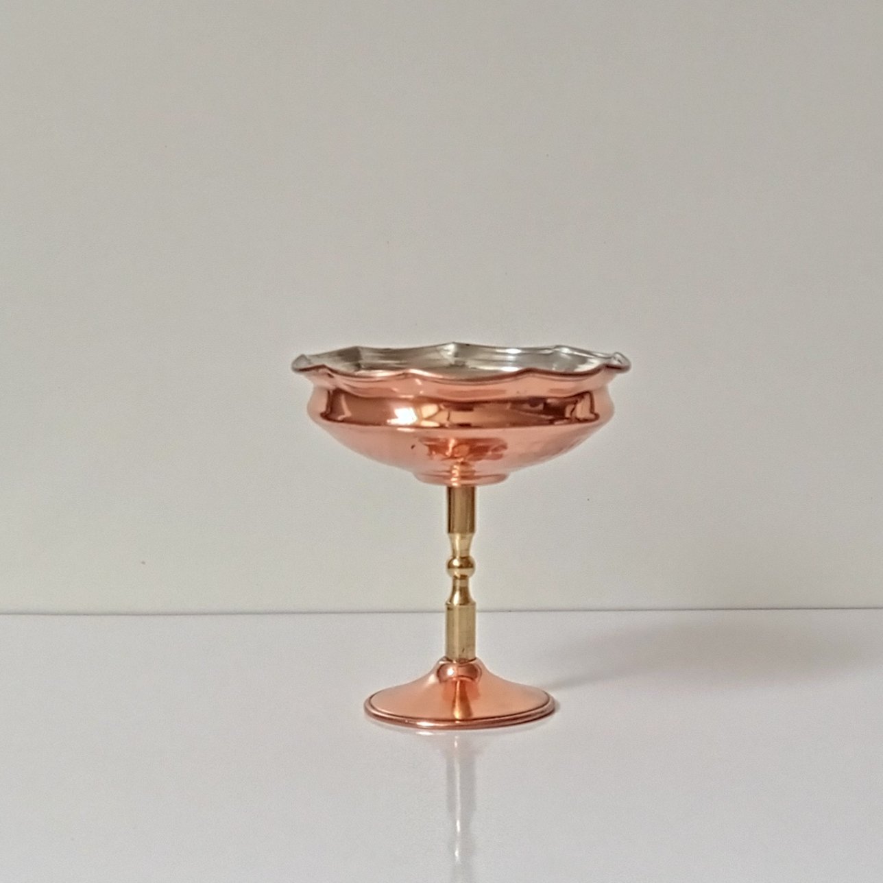 بستنی خوری تک نفره مسی سایز بزرگ نانو شده