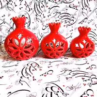 ست انار سرامیکی شب یلدا ( جای شمع وارمر )