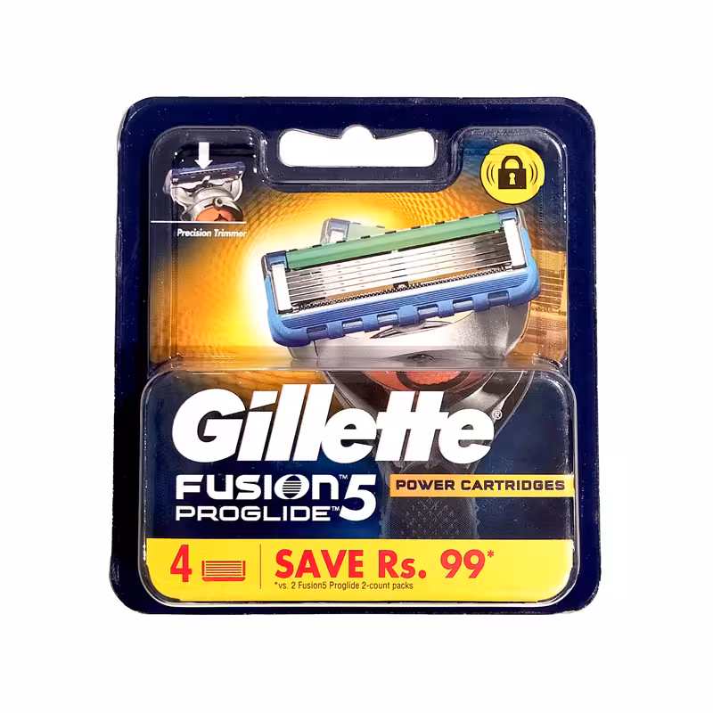 تیغ یدک | ژیلت | مدل Fusion Proglide Power 5 | ‏بسته 4 عددی