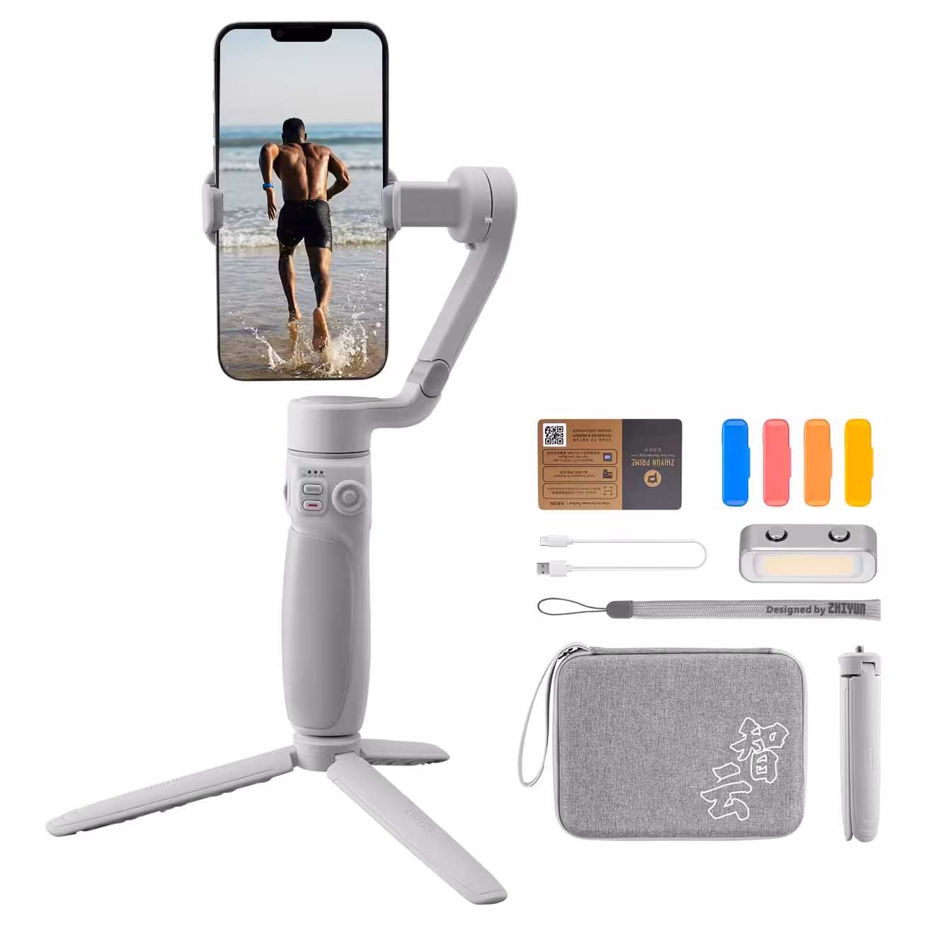 گیمبال موبایلی ژیون Zhiyun Smooth-Q4 کیت کومبو