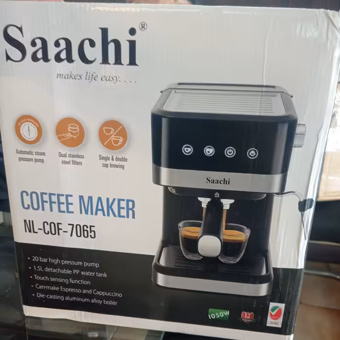 اسپرسو ساز  ساچی مدل 7065 sachi قهوه ساز کاپوچینو ساز  اسپرسوساز ساچی لمسی ارسال رایگان