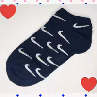 جوراب مچی تمام نقشه نایک رنگ مشکی پک 6تایی