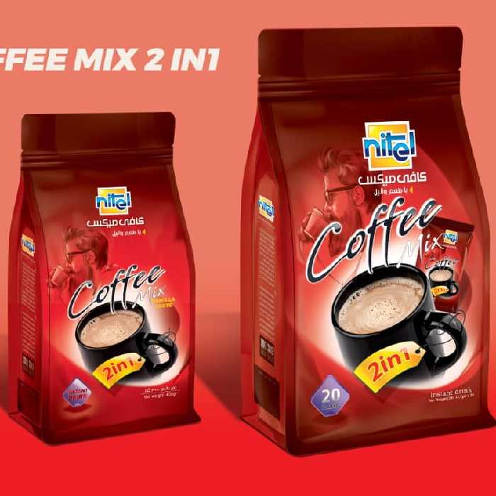 قهوه بدون شکر کافیمیکس دو در یک کافیمیکس رژیمی قهوه فوری با پودر خامه بسته بندی فله 200 گرمی 