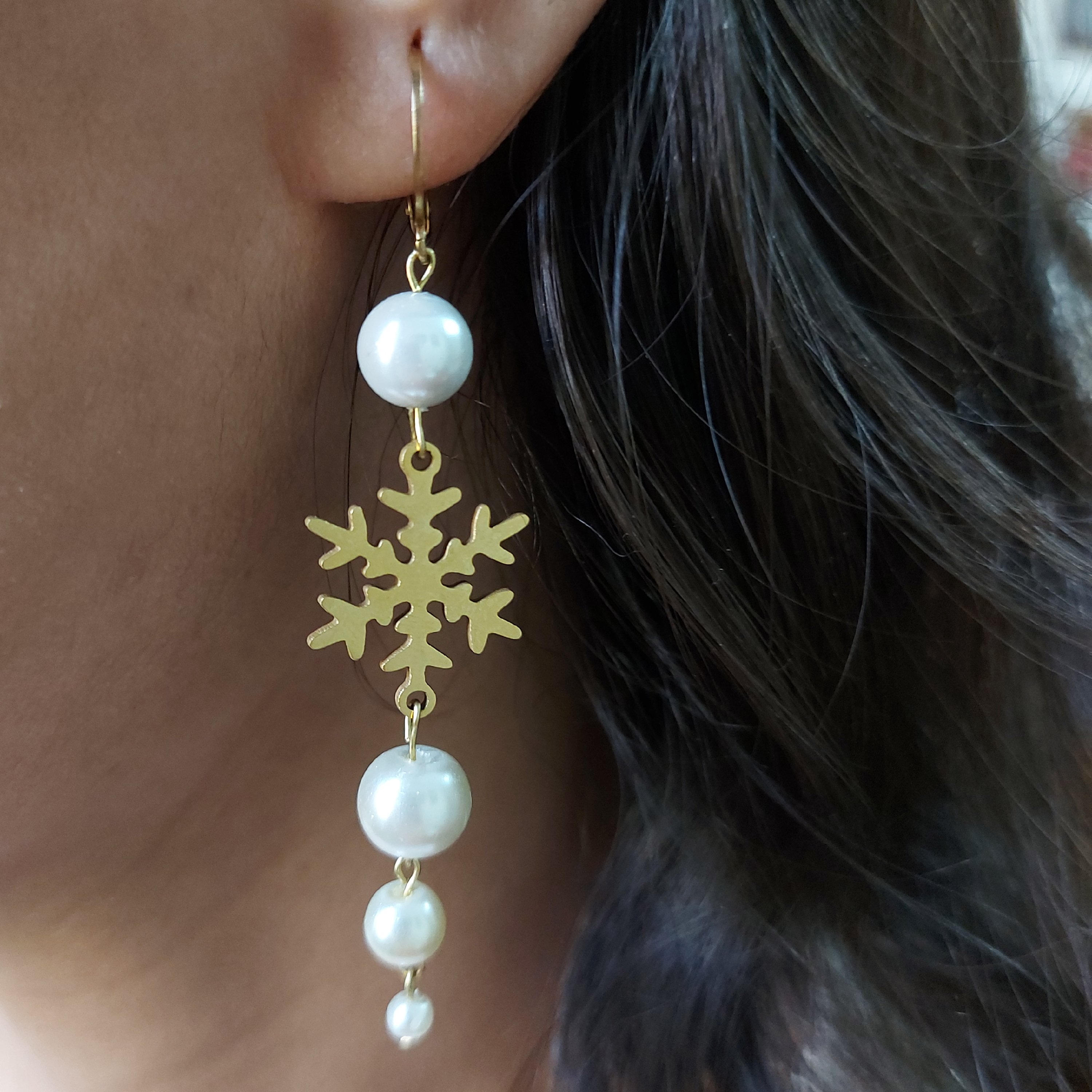 گوشواره آویز دونه برفی