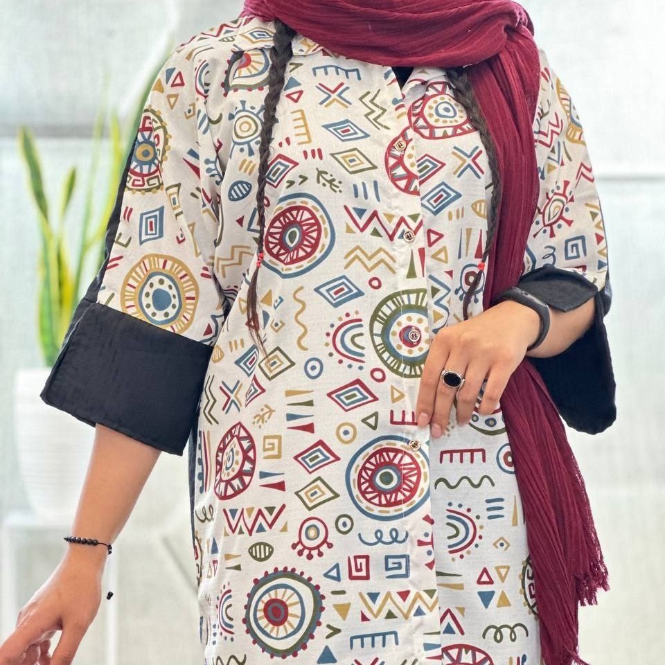 مانتو مکزیکی ژاکارد کد یک 