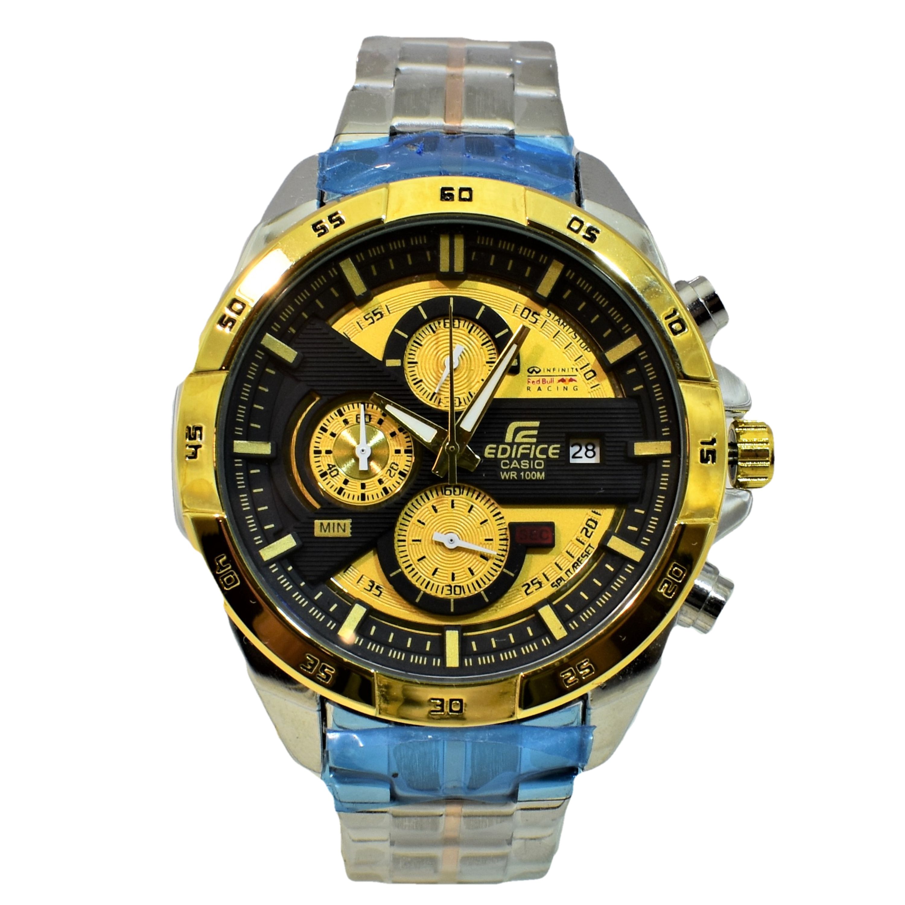 CASIO EDIFICE Red Bull EF-535 کاسیو ادیفایس ردبول 4 موتوره کرنوگراف دورنگ