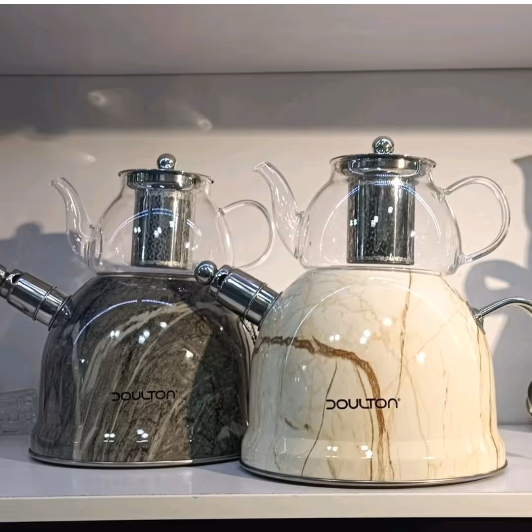 ست کتری و قوری طرح ماربل دالتون رنگبندی متنوع ارسال رایگان