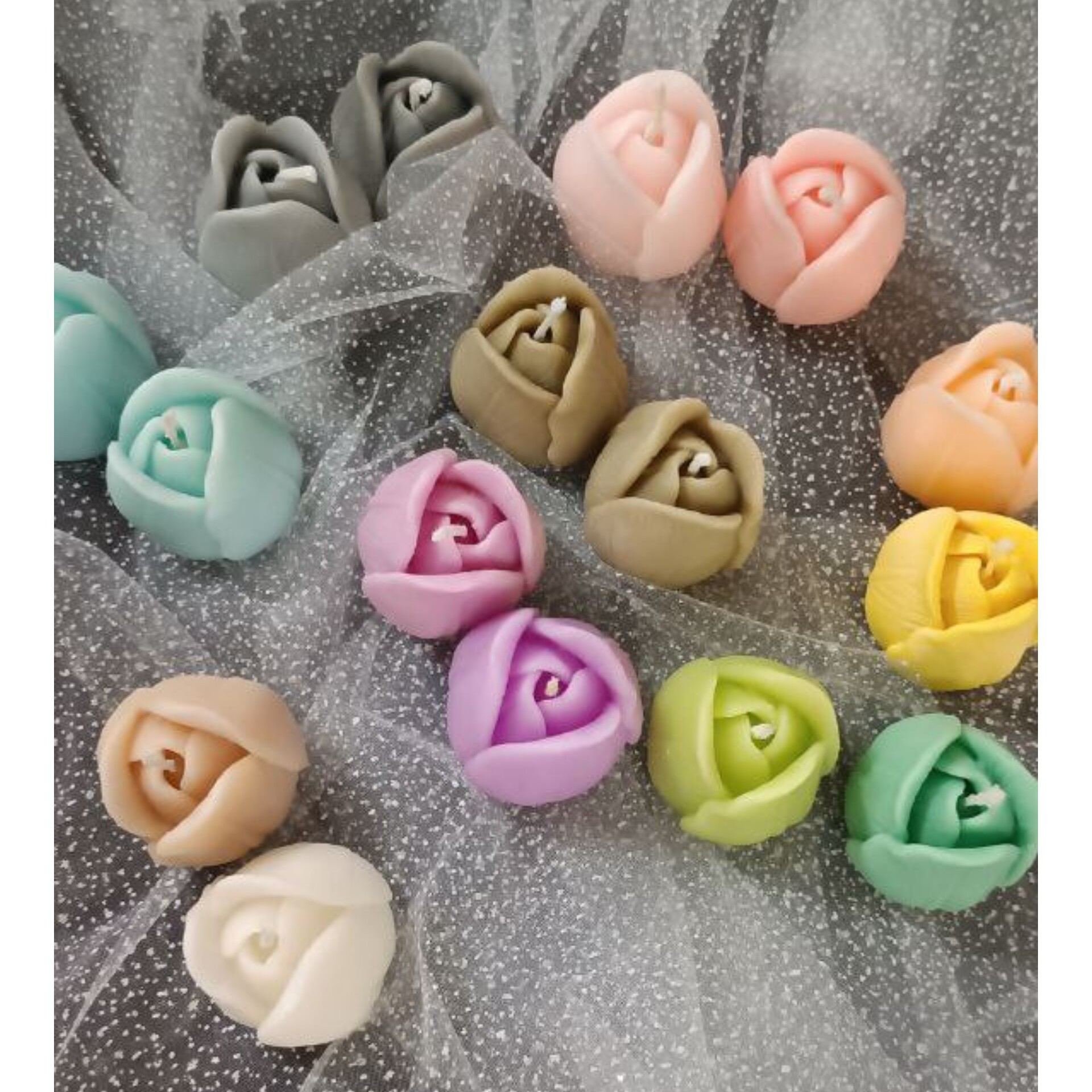 شمع غنچه رز