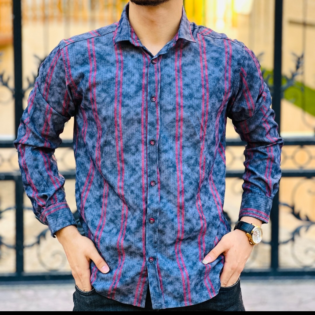 پیراهن راه راه ابری