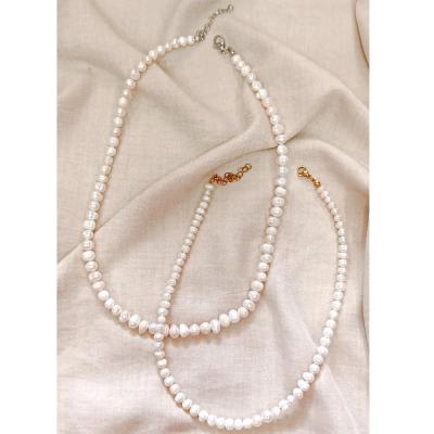 ست گردنبند زنانه و مردانه مروارید پرورشی اصل