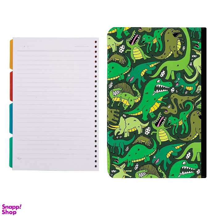 کلاسور طرح دایناسور کارتونی کد 362 به همراه کاغذ کلاسور