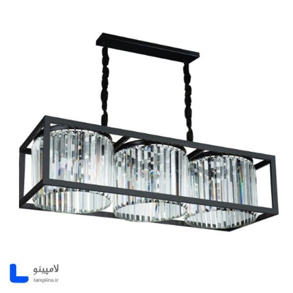 لوستر کریستال کاردی 3 شعله E27 مدل K/6