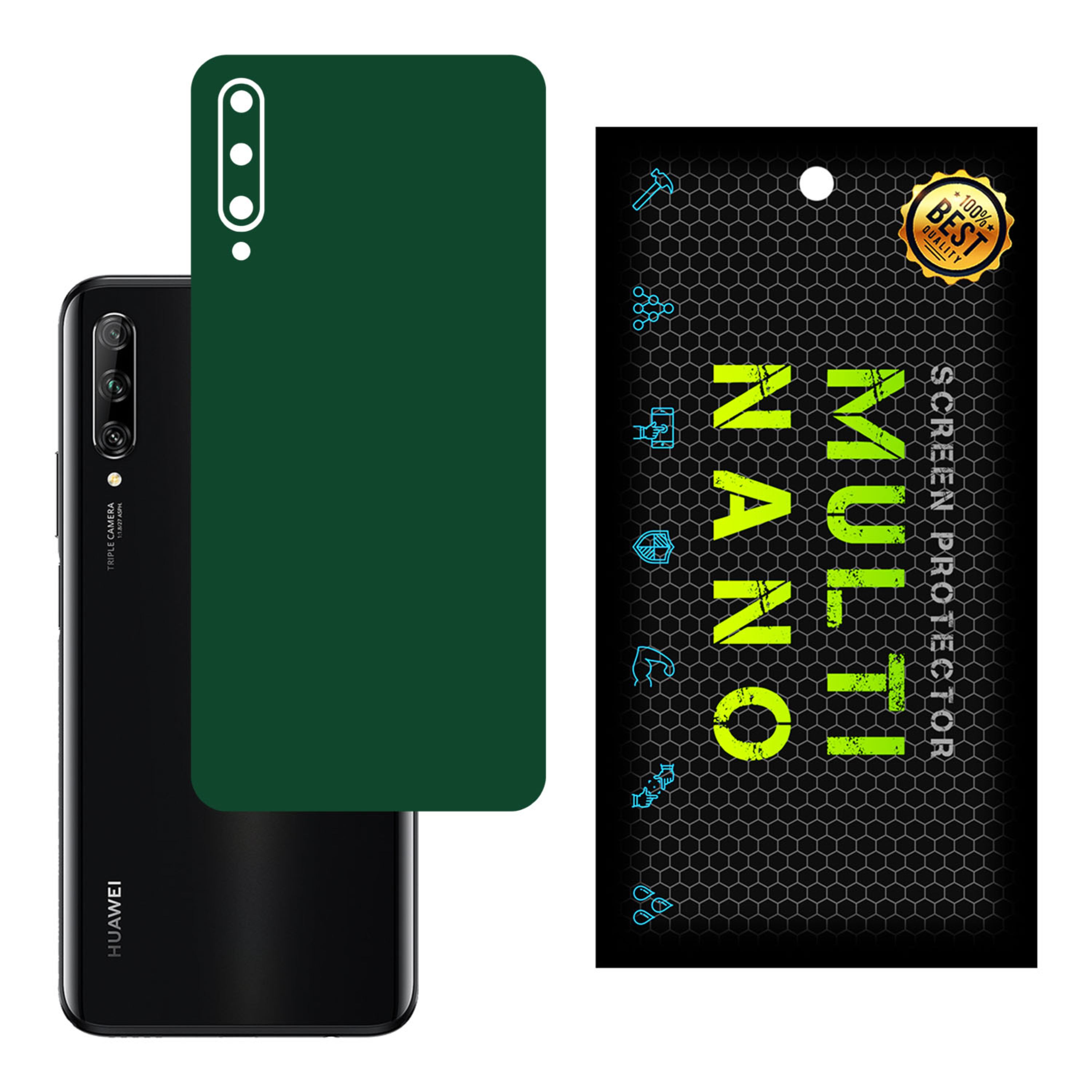 برچسب پوششی MultiNano مدل X-F1M-Green برای پشت موبایل هواوی P Smart Pro 2019 