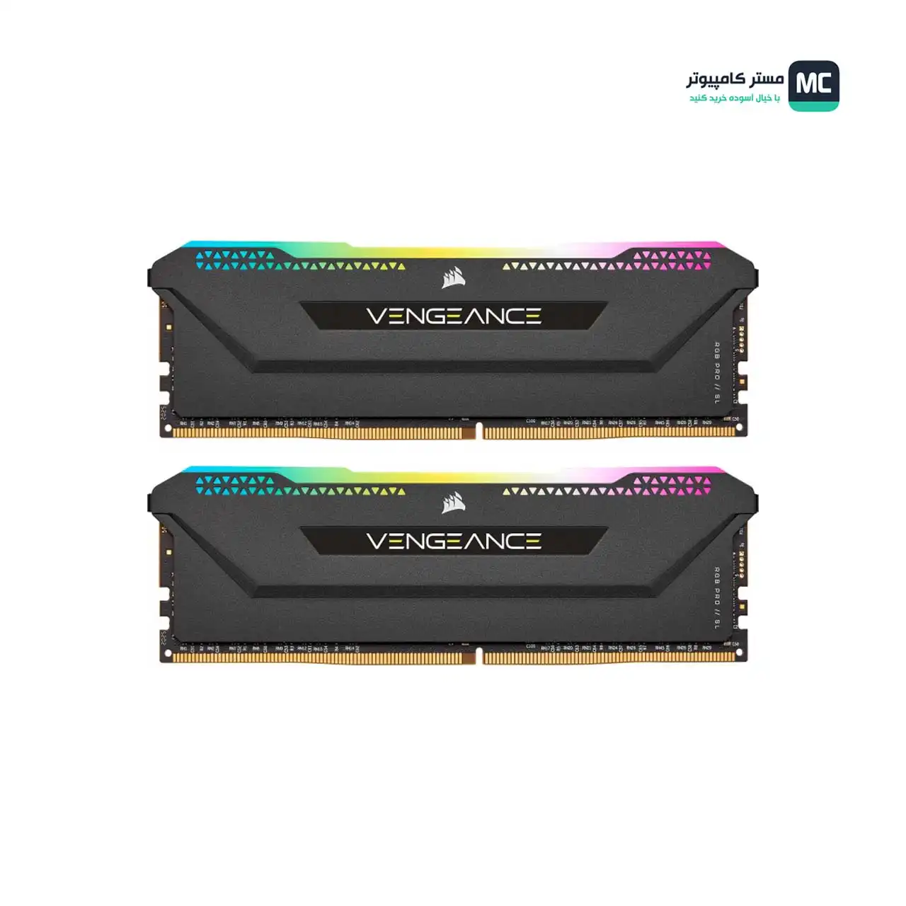 قیمت و خرید رم کورسیر VENGEANCE RGB PRO SL Black 16GB 8GBx2 3200MHz CL16