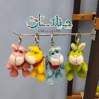 جاکلیدی و آویز عروسکی طرح خرگوش برند نیکی آلمان دارای رنگ بندی مختلف