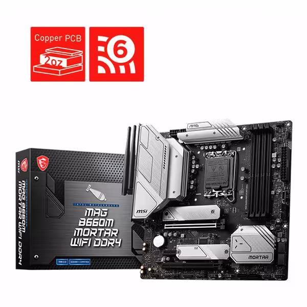مادربرد ام اس آی مدل MAG B660M MORTAR WIFI DDR4 - پردیس پازار