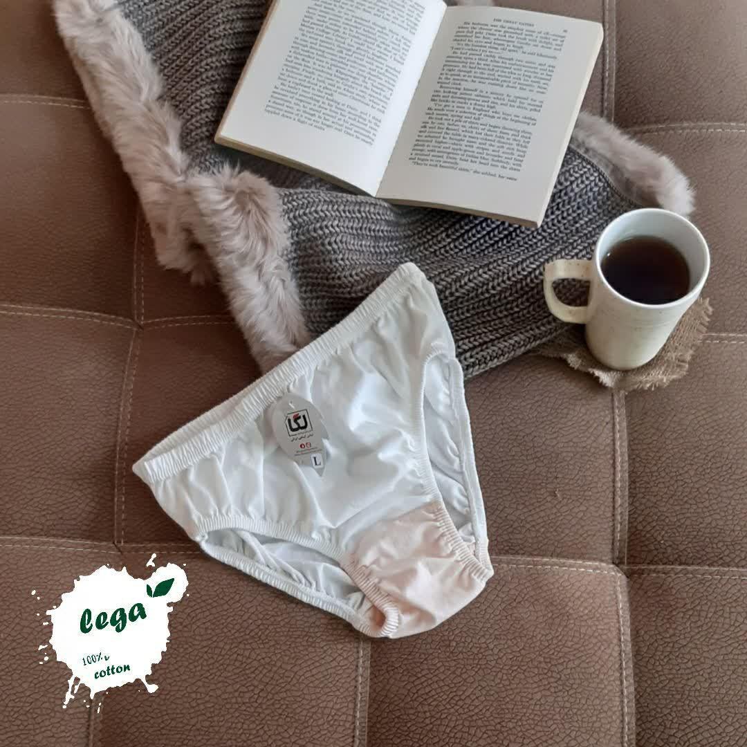 پایین پوش زنانه پنبه ای آنتی باکتریال(مدل سفیدصورتی)
