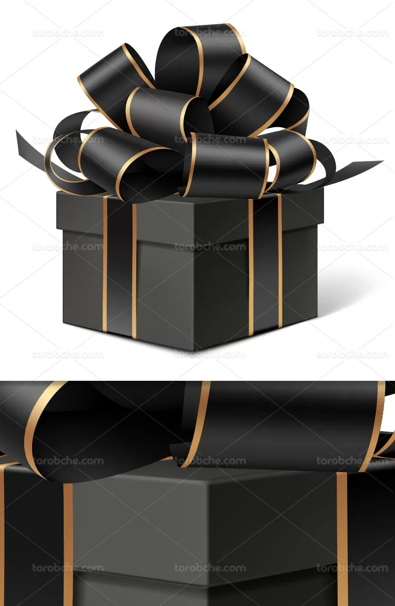 وکتور جعبه هدیه | گرافیک با طعم تربچه