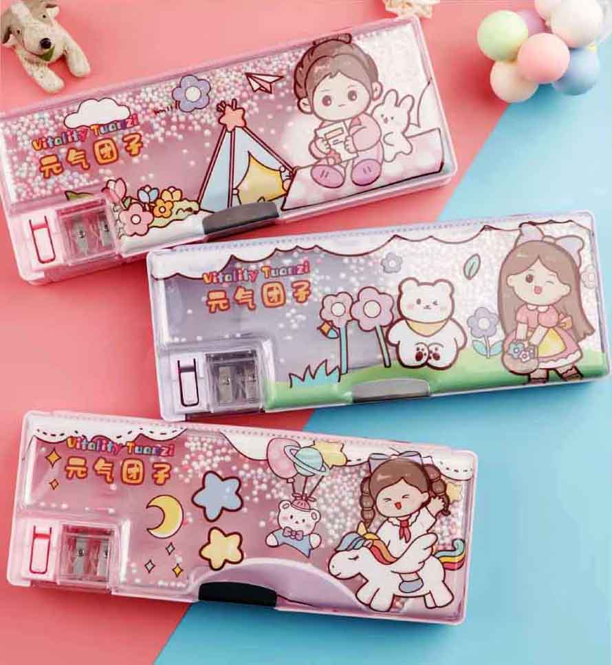 جامدادی مگنتی کوچک توپی طرح دختر